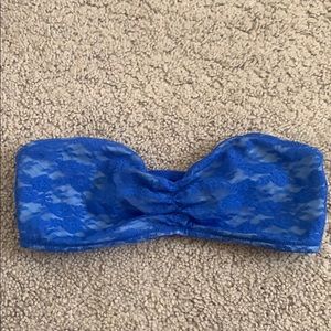 PINK VS royal blue lace bandeau